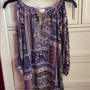 cold shoulder dress top (XS)